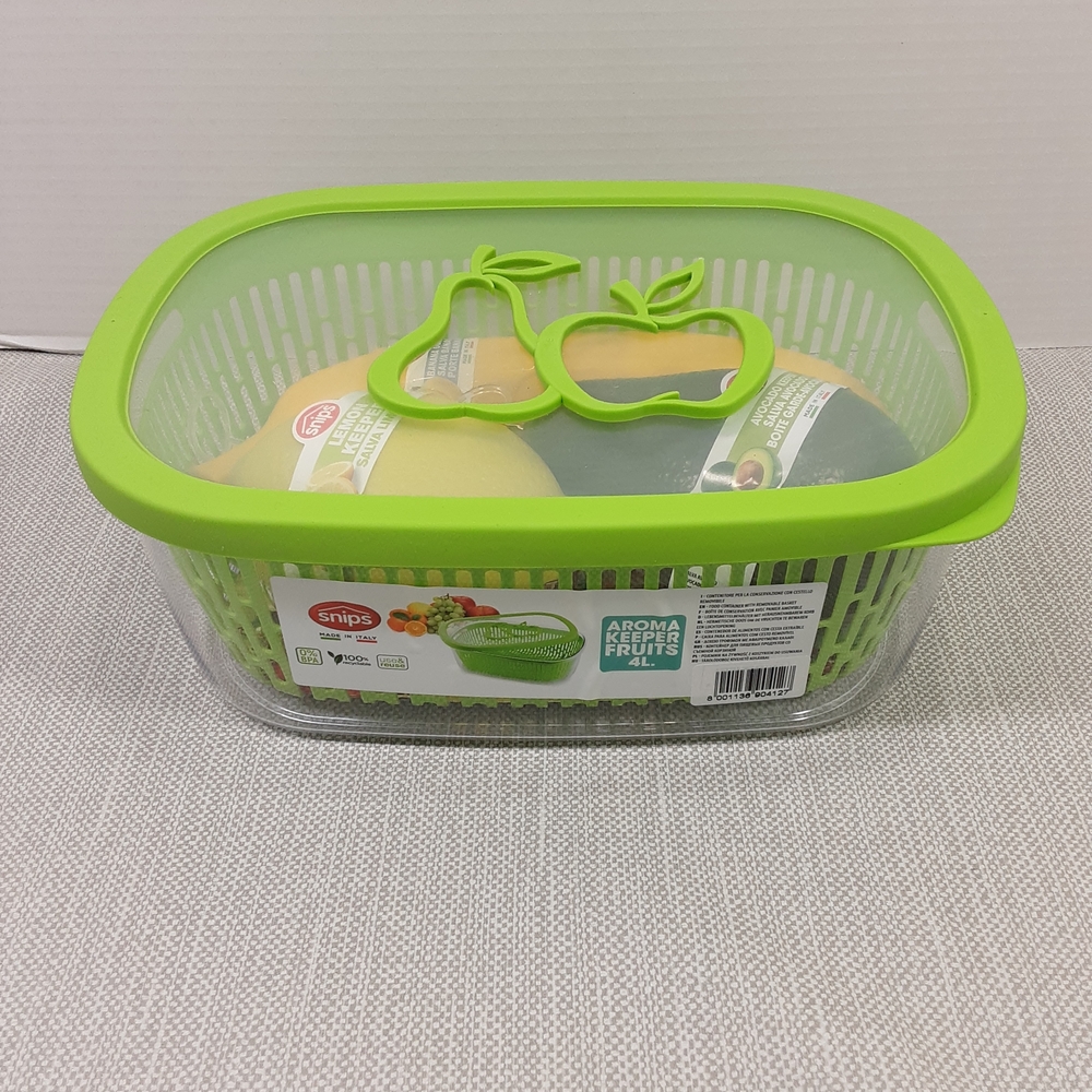 Snips Aroma Keeper Fruits 4L Lemon Avacado Banana Made In Italy Plastic